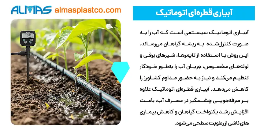 آبیاری قطره ‌ای اتوماتیک